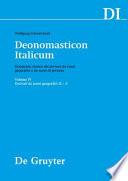 Deonomasticon Italicum