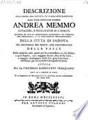 Descrizione della general idea concepita da Andrea Memmo sul materiale del prato della valle, onde renderlo utile etc