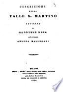 Descrizione della Valle S. Martino lettera