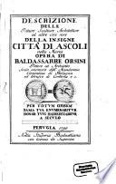 Descrizione delle pitture, sculture, architetture ed altre cose rare della insigne città di Ascoli nella Marca
