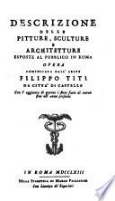 Descrizione delle pitture, sculture e architetture esposte al pubblico in Roma