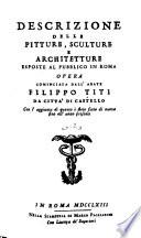 Descrizione delle pitture, sculture e architetture esposte al pubblico in Roma