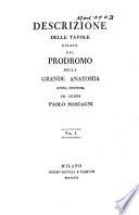 Descrizione delle tavole citate nel prodromo della grande anatomia