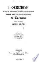 Descrizione dello stato fisico-politico-statistico-storico-biografico della provincia e diocesi di Cremona