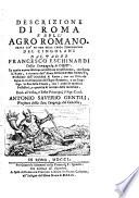 Descrizione di Roma e dell' agro Romano
