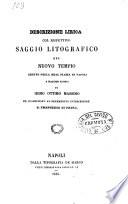 Descrizione lirica col rispettivo saggio litografico del nuovo tempio eretto nella reale piazza di Napoli ... ed inaugurato al benemerito intercessore s. Francesco di Paola