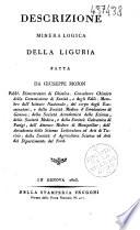 Descrizione mineralogica della Liguria