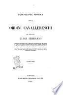 Descrizione storica degli ordini cavallereschi del nobiluomo Luigi Cibrario