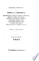 Descrizione topografica di Roma e Comarca loro monumenti commercio industria agricoltura ...