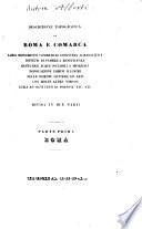 Descrizione topografica di Roma e Comarca: Roma