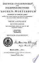 Deutsch-italienisches und italienisch-deutsches taschen wörterbuch ...