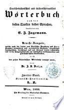 Deutsch-italienisches und italienisch-deutsches Worterbuch nach den besten Quellen beider Sprachen