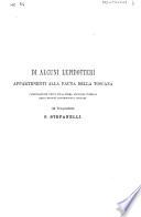 Di alcuni lepidotteri appartenenti alla fauna della Toscana