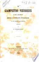 Di Giampietro Viesseux e dell'andamento della civiltà italiana in un quarto di secolo memorie