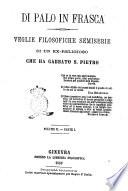 Di palo in frasca veglie filosofiche semiserie di un ex religioso che ha gabbato S. Pietro