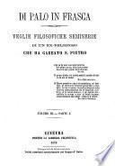 Di palo in frasca veglie filosofiche semiserie di un ex religioso che ha gabbato S. Pietro