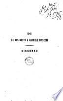Di un monumento a Gabriele Rossetti. Discorso