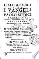 Dialoghi sacri sopra il Nuovo Testamento tomo primo [-undecimo]