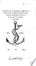 Dialogi d'amore, etc