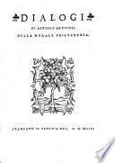 Dialogi della morale philosophia