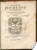 Dialogo Pio Et Specvlativo