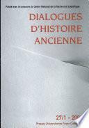 Dialogues d'histoire ancienne.