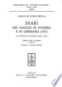 Diari del viaggio in Svizzera e in Germania (1787)