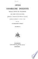 Diari della città di Palermo dal secolo XVI al XIX