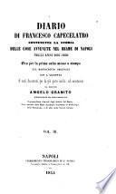 Diarie di F.C. contenente la storia delle cose avvenute nel reame di Napoli negli anni 1647-1650