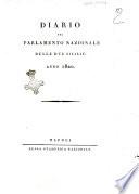 Diario del Parlamento nazionale delle Due Sicilie. Anno 1820