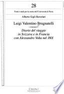 Diario del viaggio in Svizzera e in Francia con Alessandro Volta nel 1801