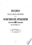 Diario della riunione degli scienziati italiani. (ital.)