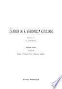 Diario di S. Veronica Giuliani, religiosa clarissa cappuccina in Città di Castello, scritto da lei medesima: Le lettere