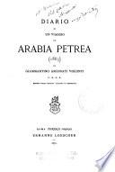 Diario di un viaggio in Arabia Petrea