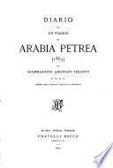 Diario di un viaggio in Arabic Petrea (1865).