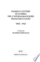 Diario e lettere di guerra del caporalmaggiore Francesco Sanò, 1940-1943