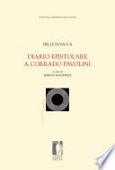 DIARIO EPISTOLARE A CORRADO PAVOLINI