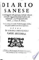 Diario sanese, in cui si veggono ... tutti gli avvenimenti ... della città, e stato di Siena, con la notizia di molte nobili famiglie di Essa
