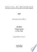 Diario. Volume primo (1756-1762)