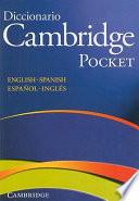 Libro Diccionario Bilingue Cambridge Spanish-English Paperback Pocket Edition