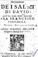 Dichiaratione dei Salmi di David