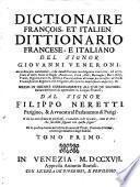 Dictionaire François, Et Italien