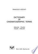 Dictionary of cinematographic terms