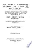 Dictionary of Foreign Phrases and Classical Quotations