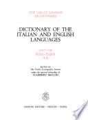 Dictionary of the Italian and English languages