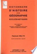 Dictionnaire d'histoire et de géographie ecclésiastiques: Kilberry-Lambardi