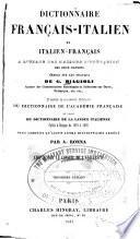 Dictionnaire français-italien et italien-français ...