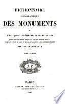 Dictionnaire iconographique des monuments de l'antiquité chrétienne et du moyen âge