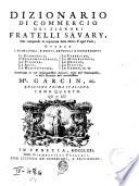 *Dictionnaire universel de commerce