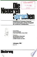 Die Neueren Sprachen